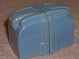Modern shakers glazed sky blue.